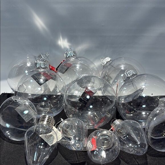 DIY Clear plastic Christmas Ornaments Set - Picture 2 of 10